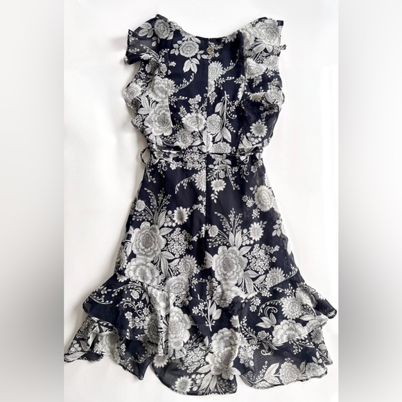 Tommy Hilfiger Women's Floral Print Fit & Flare Dress Blue Size 4 - Picture 5 of 13